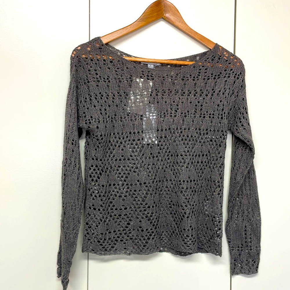 NWT Backdrop Pewter sweater
